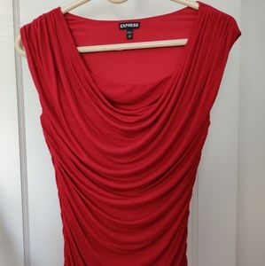 Express Sleeveless Red Top